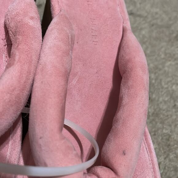 Veronica Beard Thong Platform Wedge Pink Suede 8.5 - Picture 9 of 10